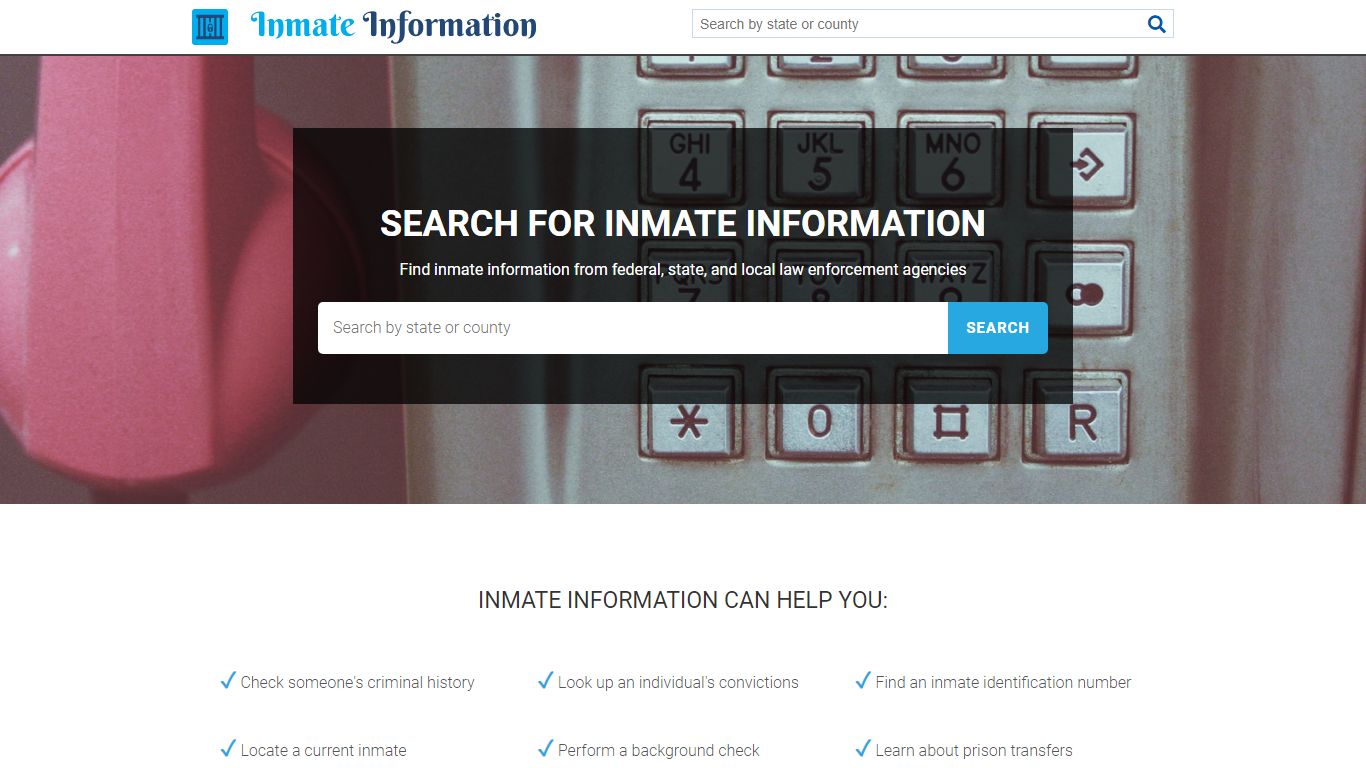 Search for Inmate Information